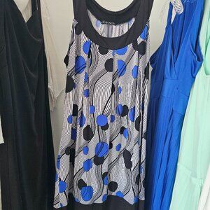 FANG Mod-Inspired Print Sleeveless Blouse